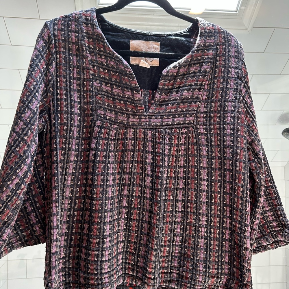 Ace & Jig Calico 3/4 Sleeve Blouse